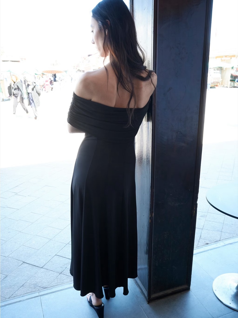 NWT (size 8) MANGO STRAPLESS FLARED DRESS - Picture 3 of 9